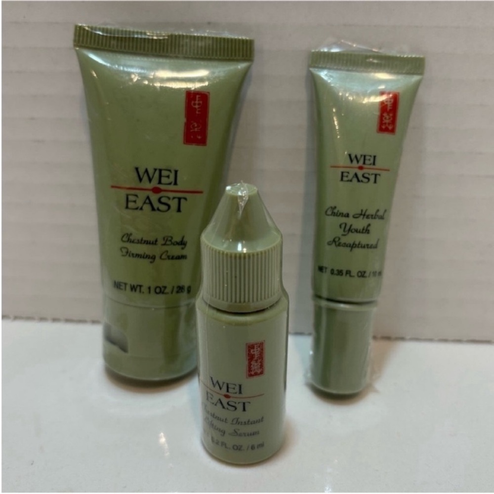 Wei East SEALED Set of 3 Firming Cream Youth Recaptured Lifting Serum Travel Set